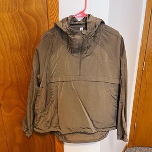 Lululemon Rain Jacket; SIZE: L/XL; COLOR:Hunter Green; WORN:1